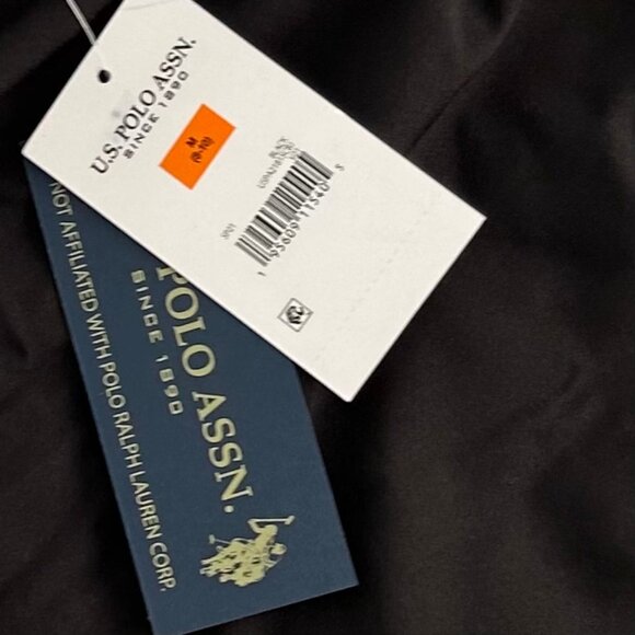 U.S. POLO ASSN. Women's Short Stretch Cover Up Swimwear Black Size M - Picture 8 of 10